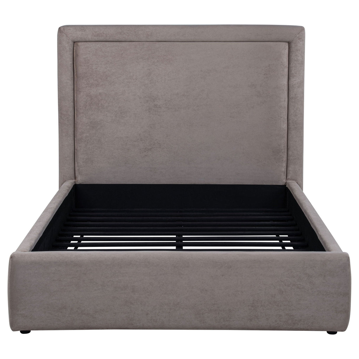 Lawson 54-inch Upholstered Full Panel Platform Bed Mushroom