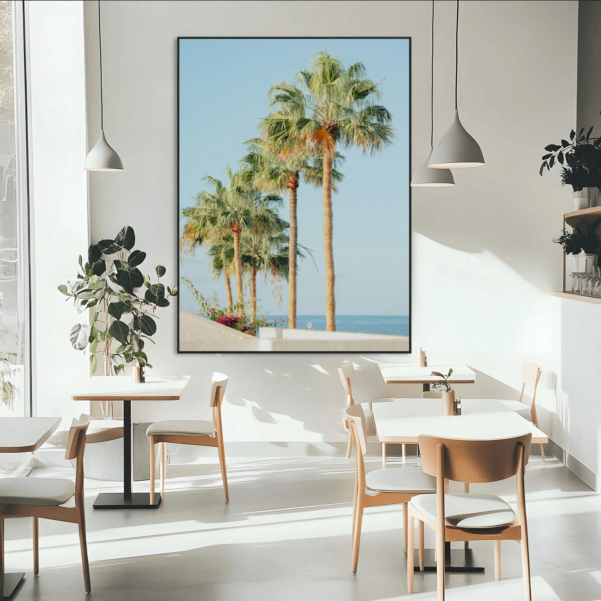 Tropical Ocean Canvas Print – Framed Beach Coastal Nautical