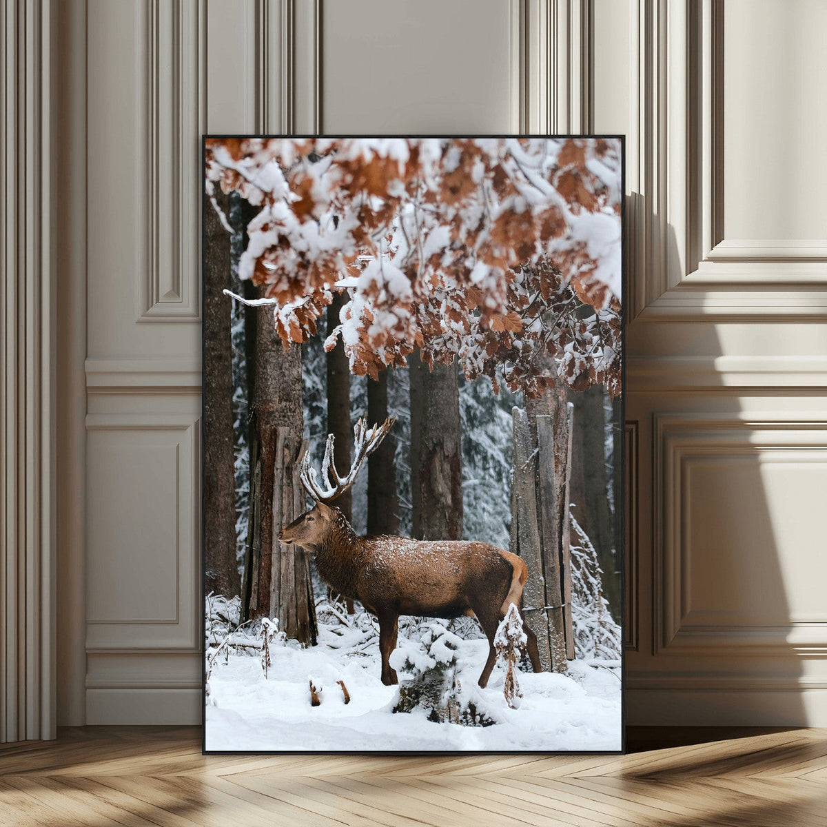 Serene Landscape Wall Art Canvas Print – Framed Winter