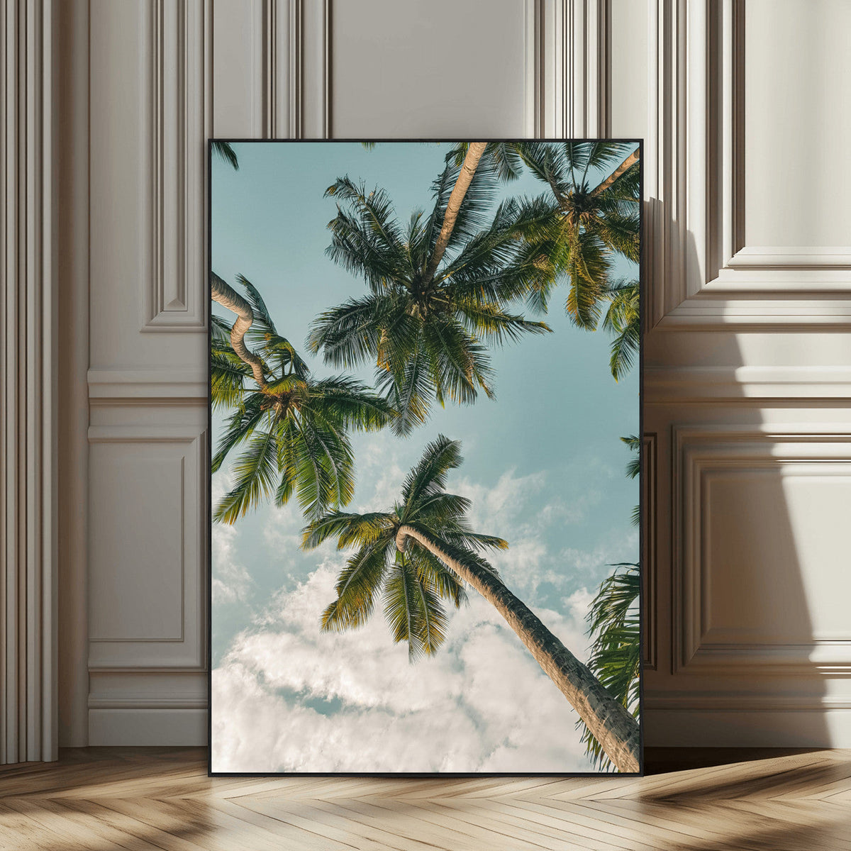 Tropical Palm Trees Wall Art Canvas Print – Coastal Nature