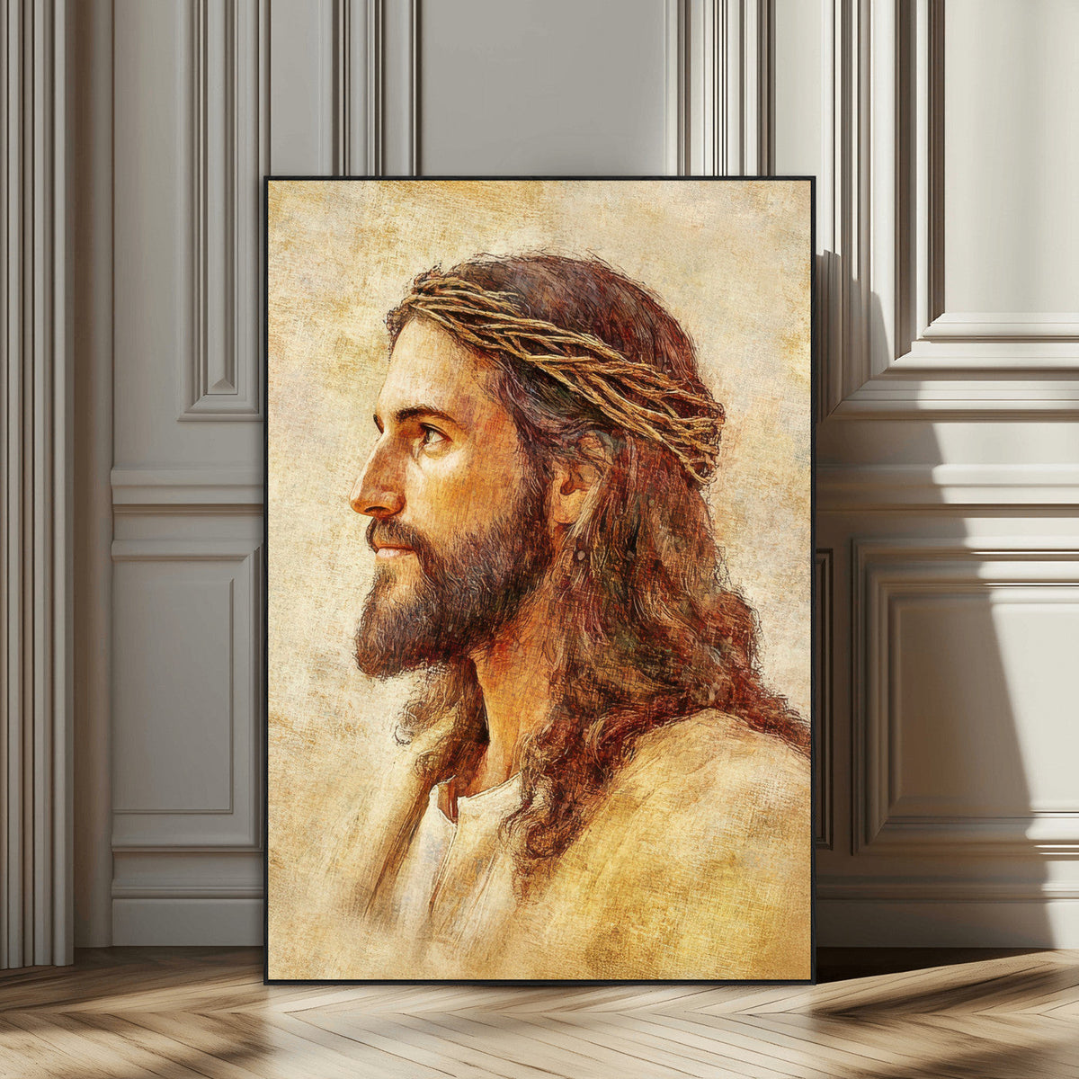 Spiritual Portrait Wall Art – Framed Inspirational Canvas