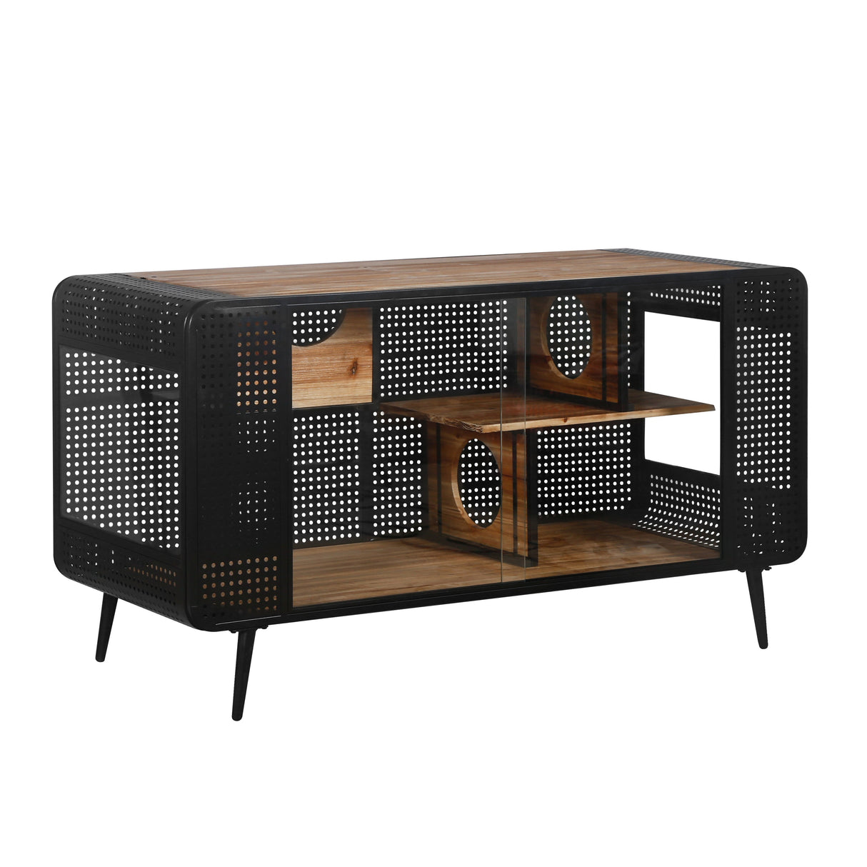Modern Spacious Cat House Black + Brown
