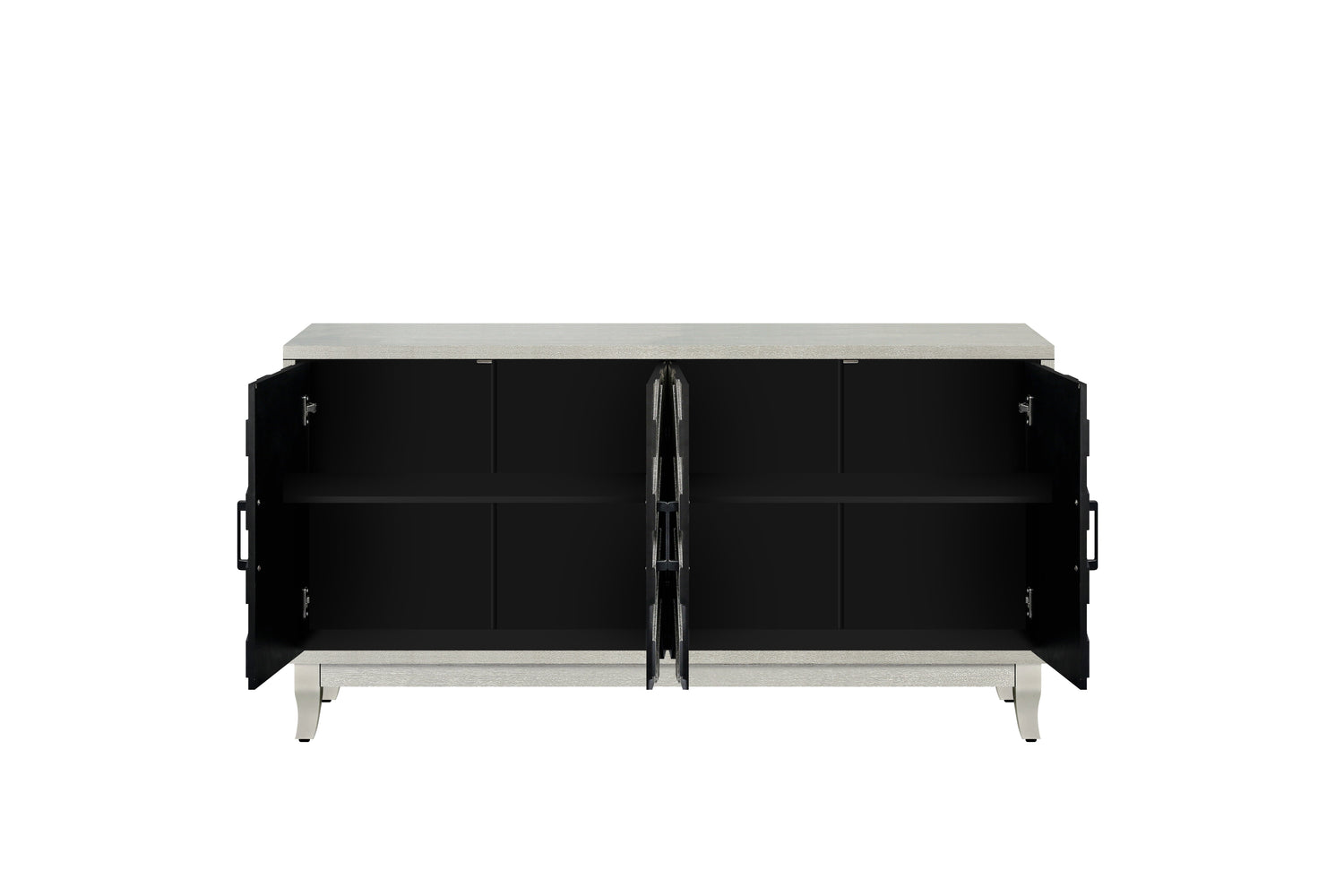Chevron 4-Door Sideboard Cabinet