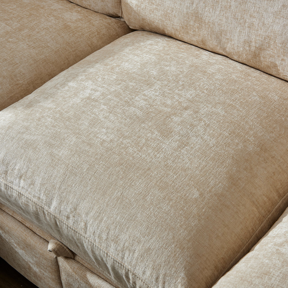 96.5" L Shape Sectional Couch with Ottoman