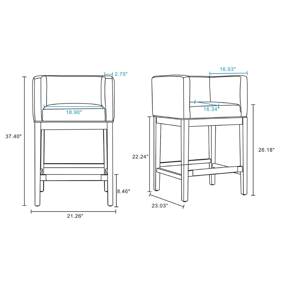 Kingsley - Counter Stool