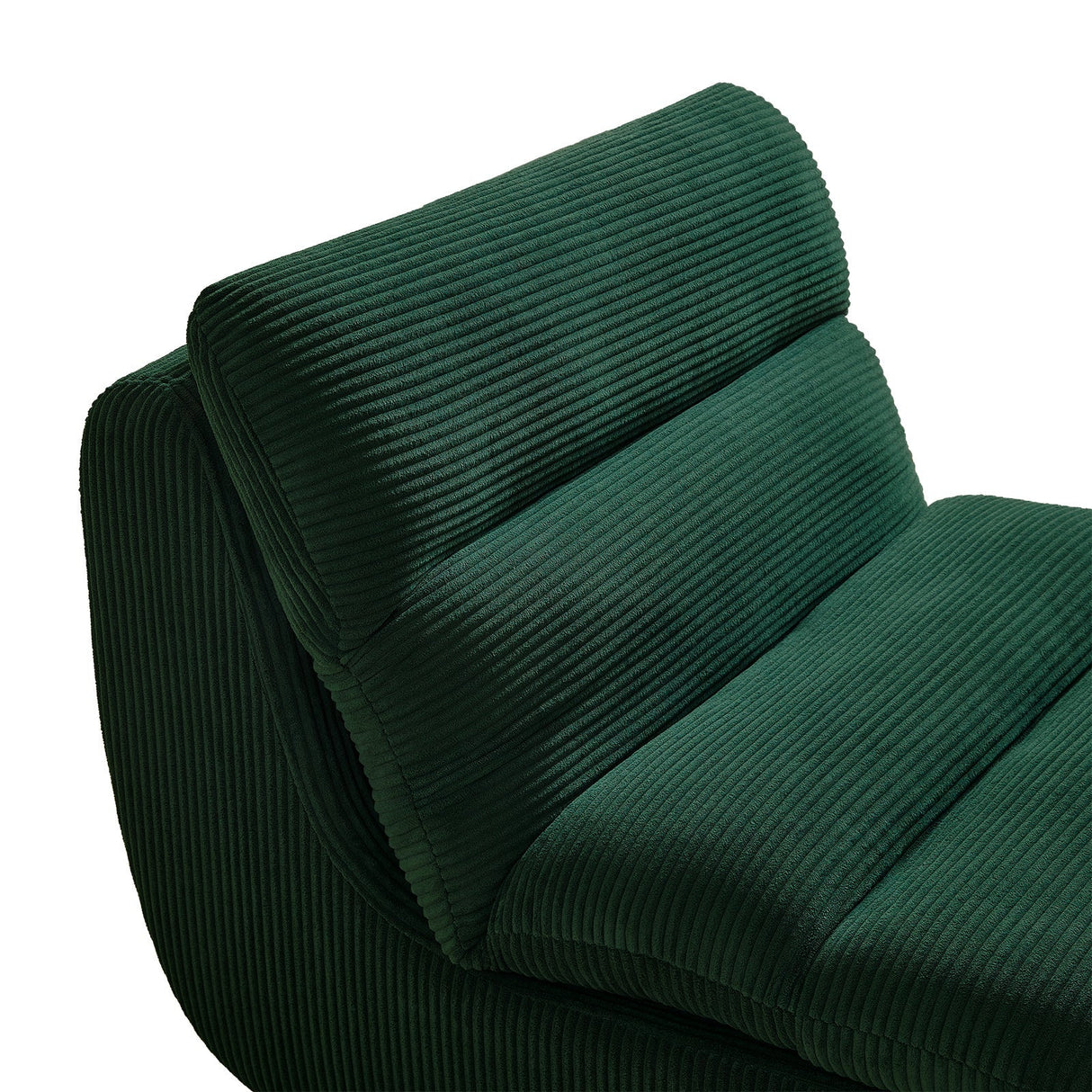 Modern Compressed Lounge Chair with OttomanCozy Corduroy Recliner
