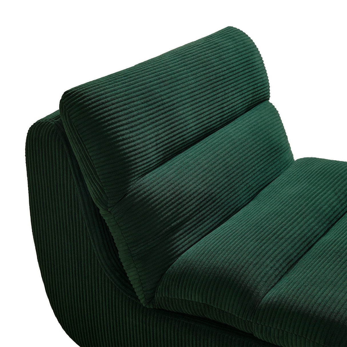 Modern Compressed Lounge Chair with OttomanCozy Corduroy Recliner
