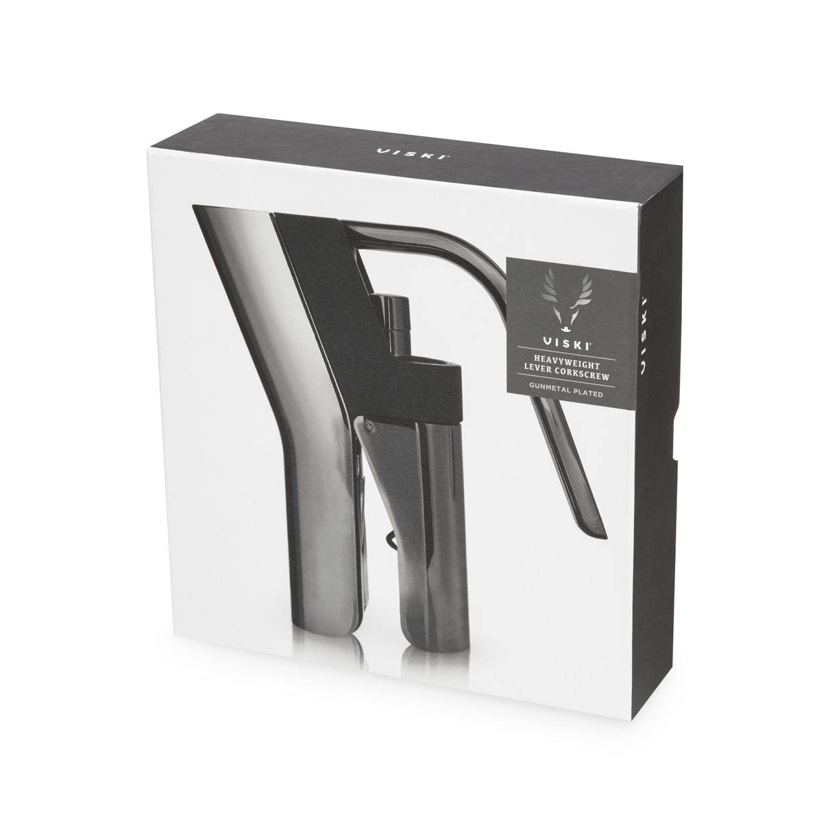 Gunmetal Heavyweight Lever Corkscrew by Viski®