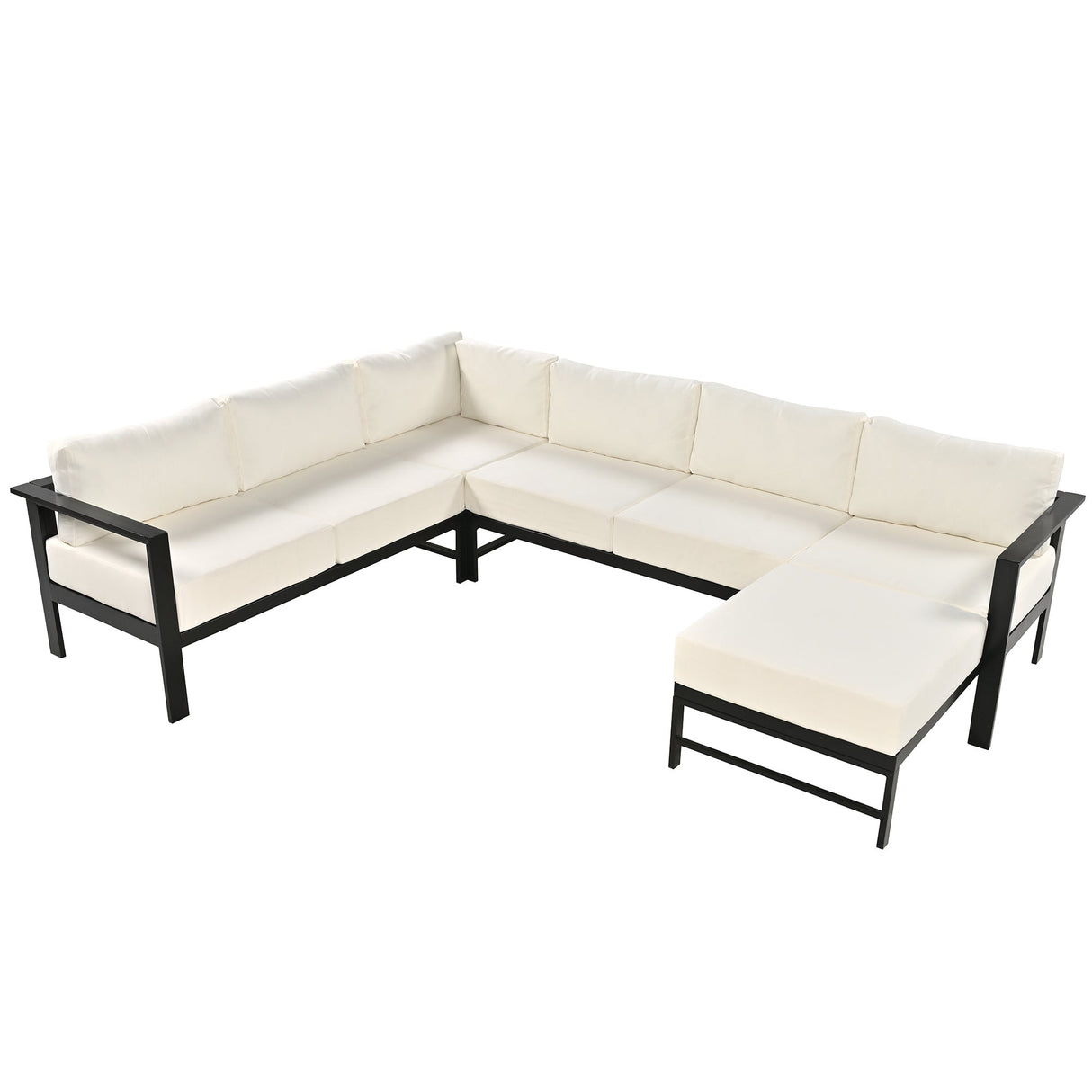 U-Style U-Shaped Outdoor Sectional Sofa Set