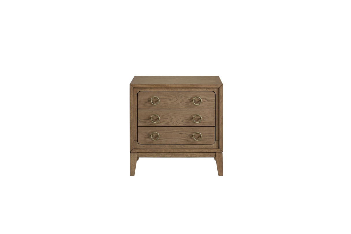 3 Drawer Nightstand With USB - Latte