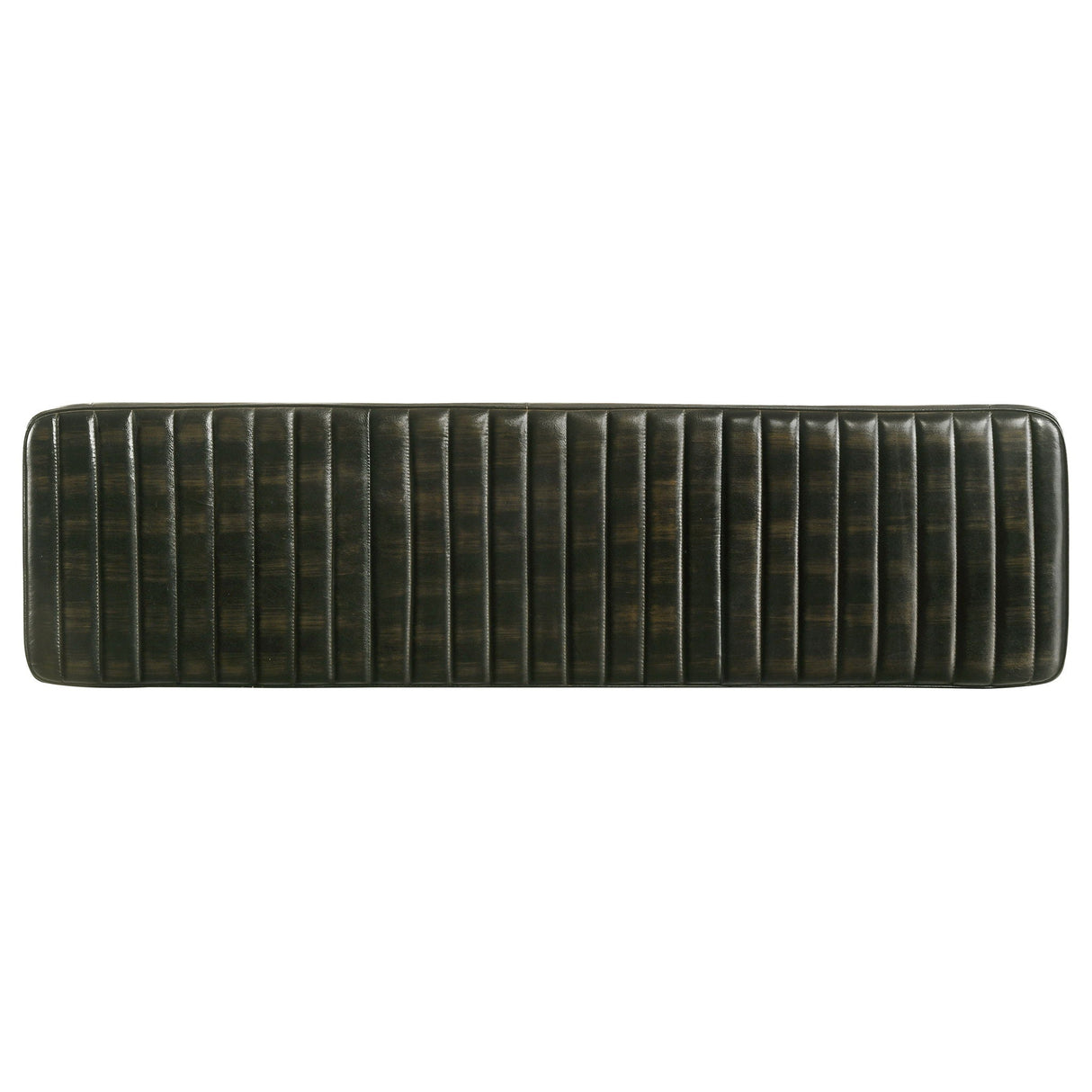 Tufted Cushion Side Bench With Tapered Legs