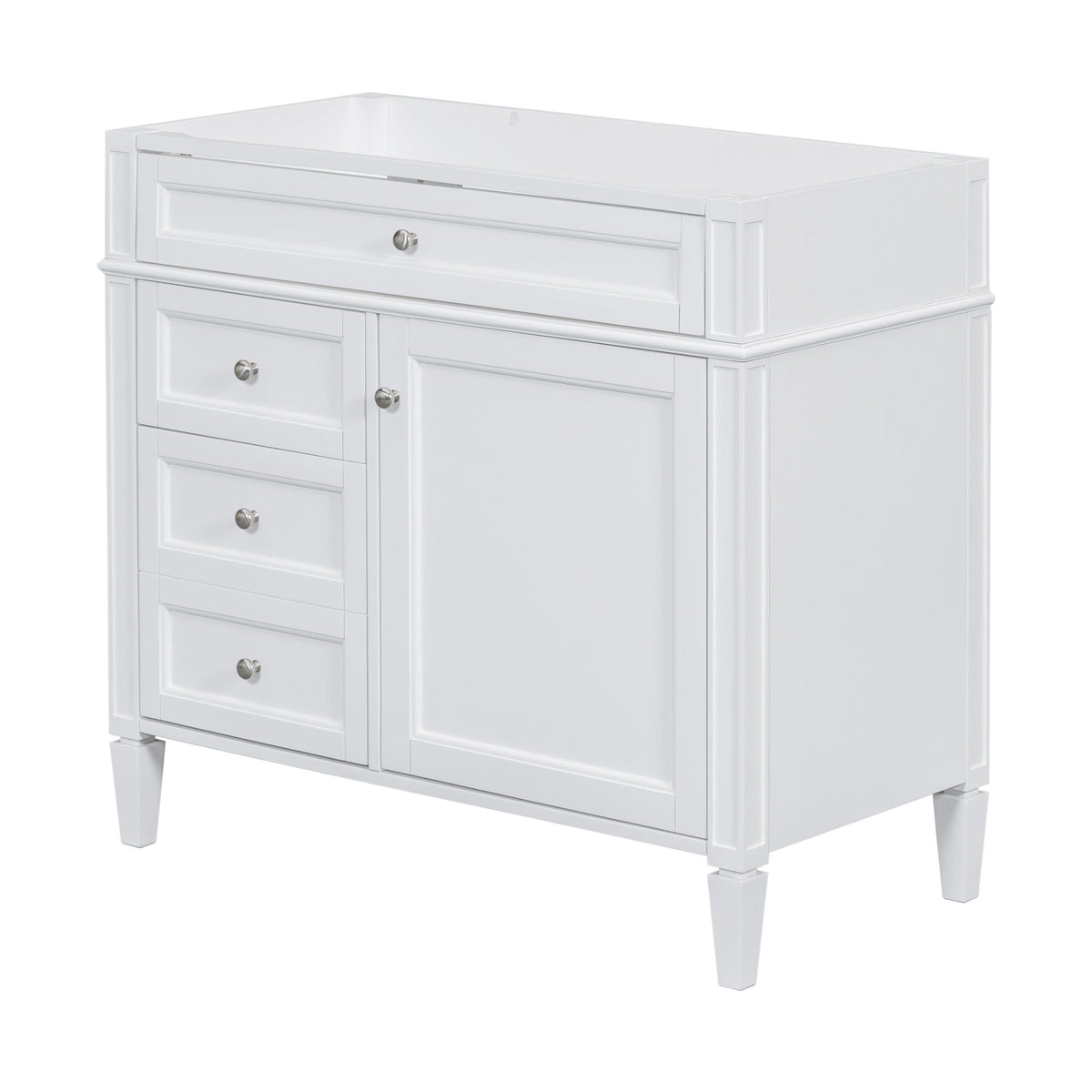 Bathroom Vanity with 2 Drawers and Tip-Out Storage - Multiple Colors