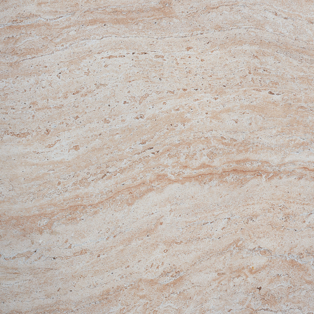 Outdoor/Indoor Lightweight Concrete Side Table with Travertine Finish in Beige