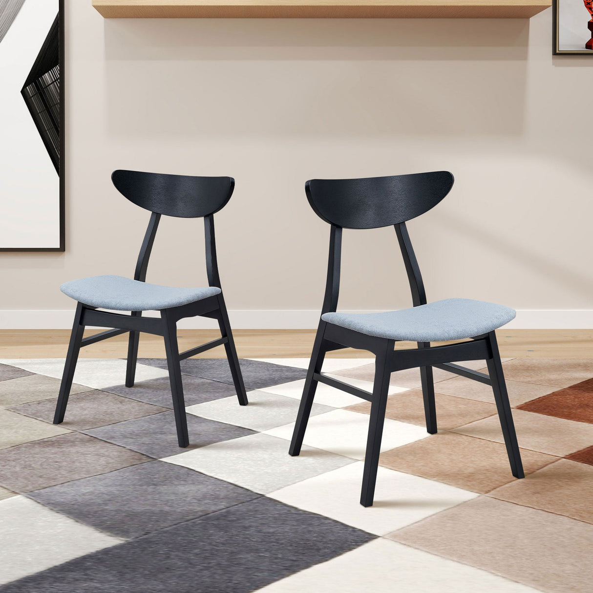 Wooden Dining Chairs Set of 2
