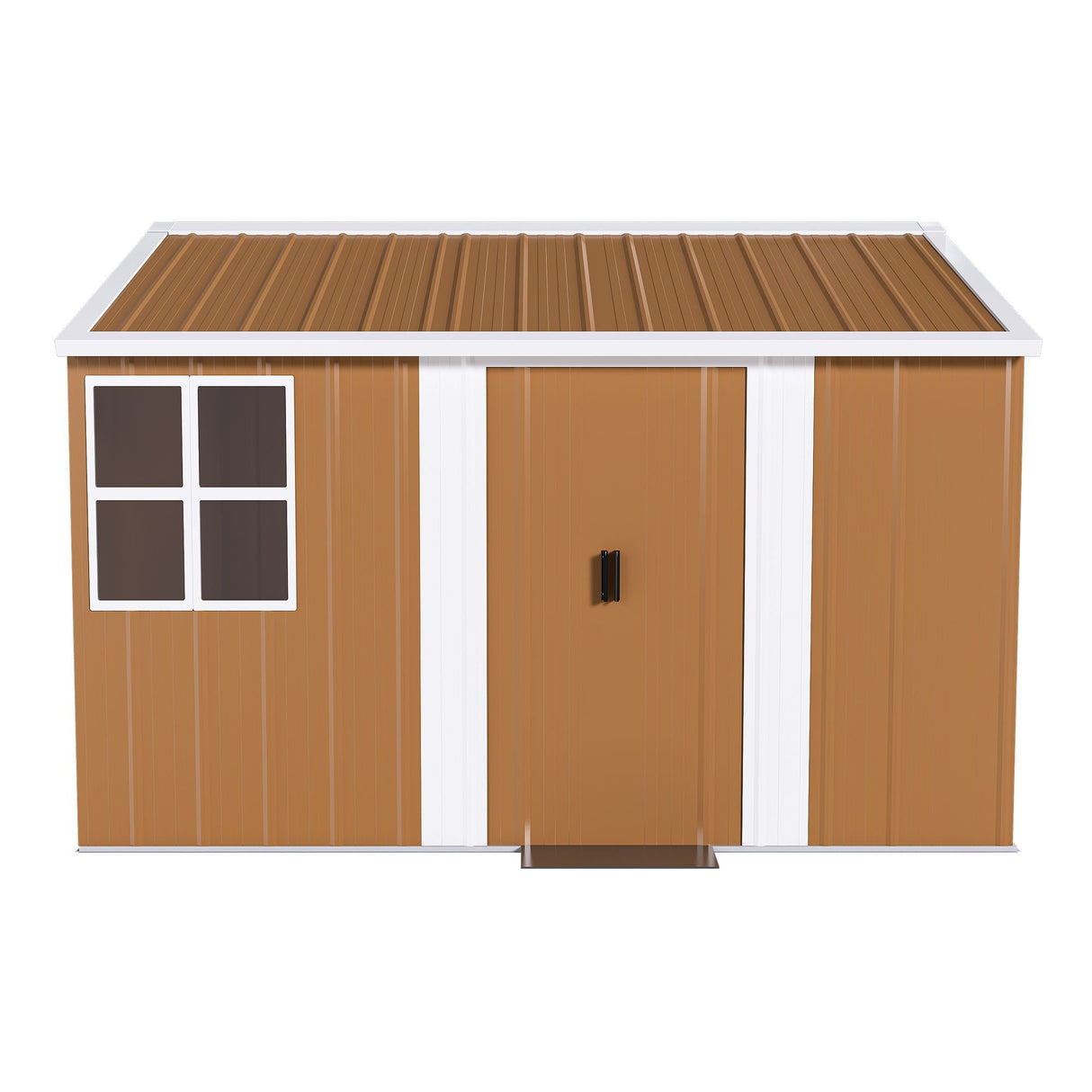 Heavy Duty Metal Storage Shed With Windows And Lockable Door