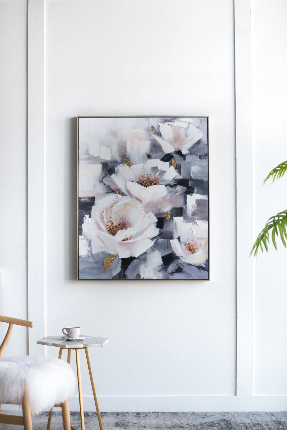Sarah Framed Floral Wall Art, Large