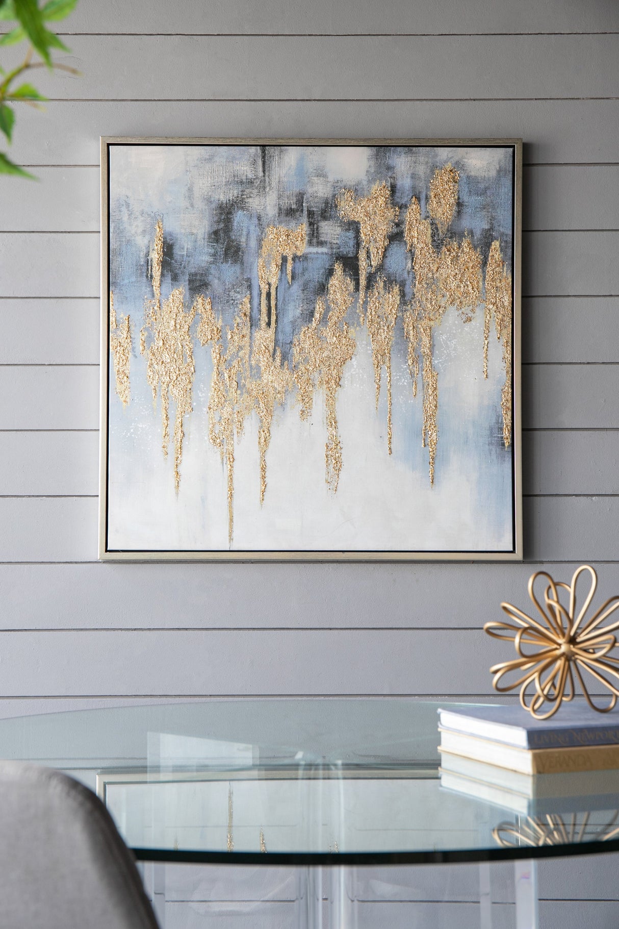 Nautilus Nightfall™ — Hand-Stretched Abstract Canvas Wall Art