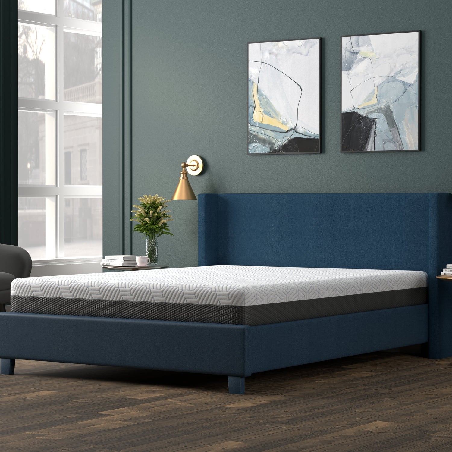 Omne Fria 8" Firm Memory Foam Mattress with Cooling Cover