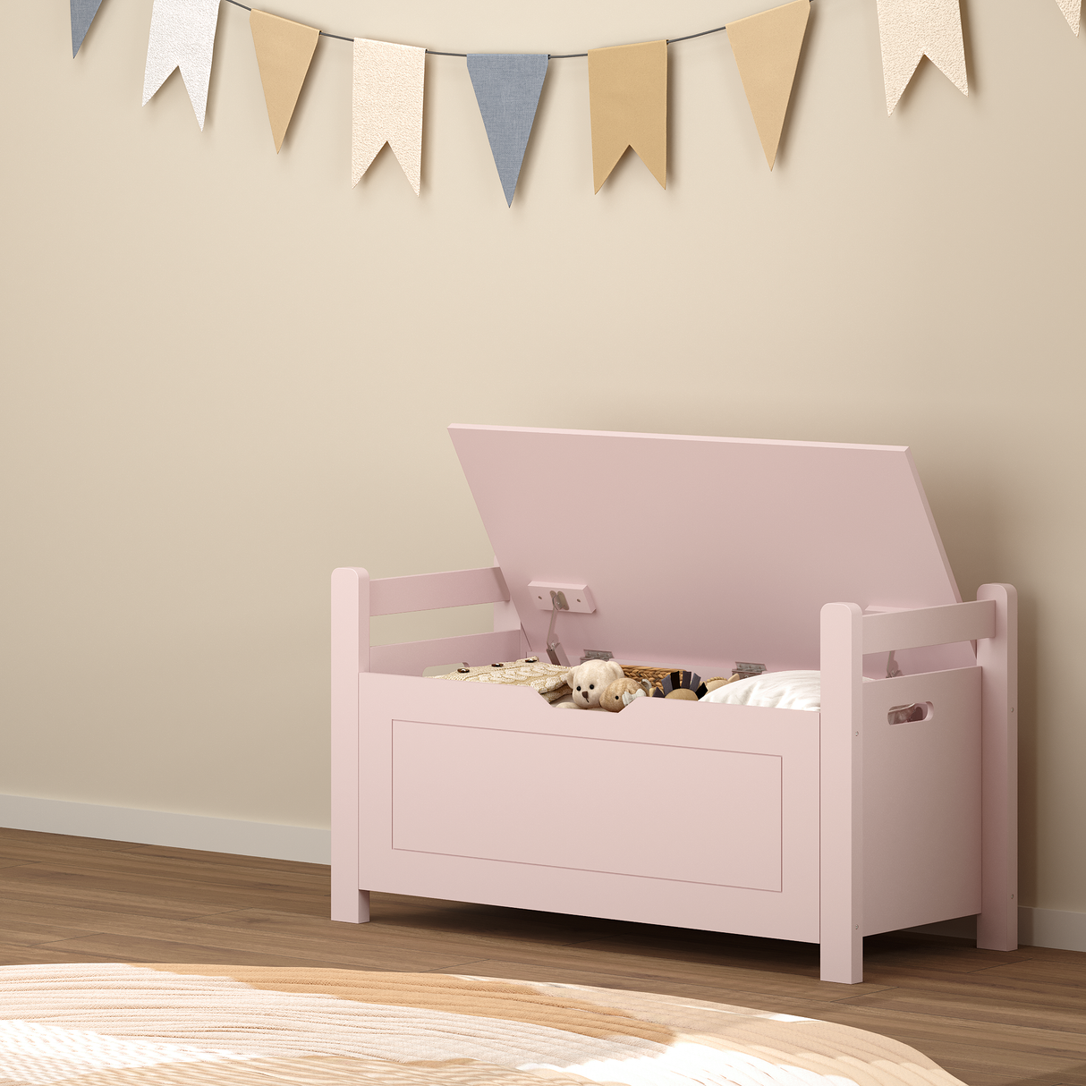 Kids Toy Box Chest for Boys and Girls