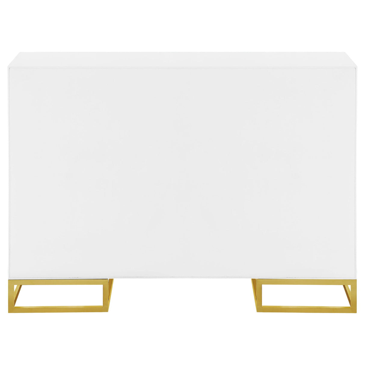 Synchrony - 2 Door Accent Cabinet With Art Deco Trim - White