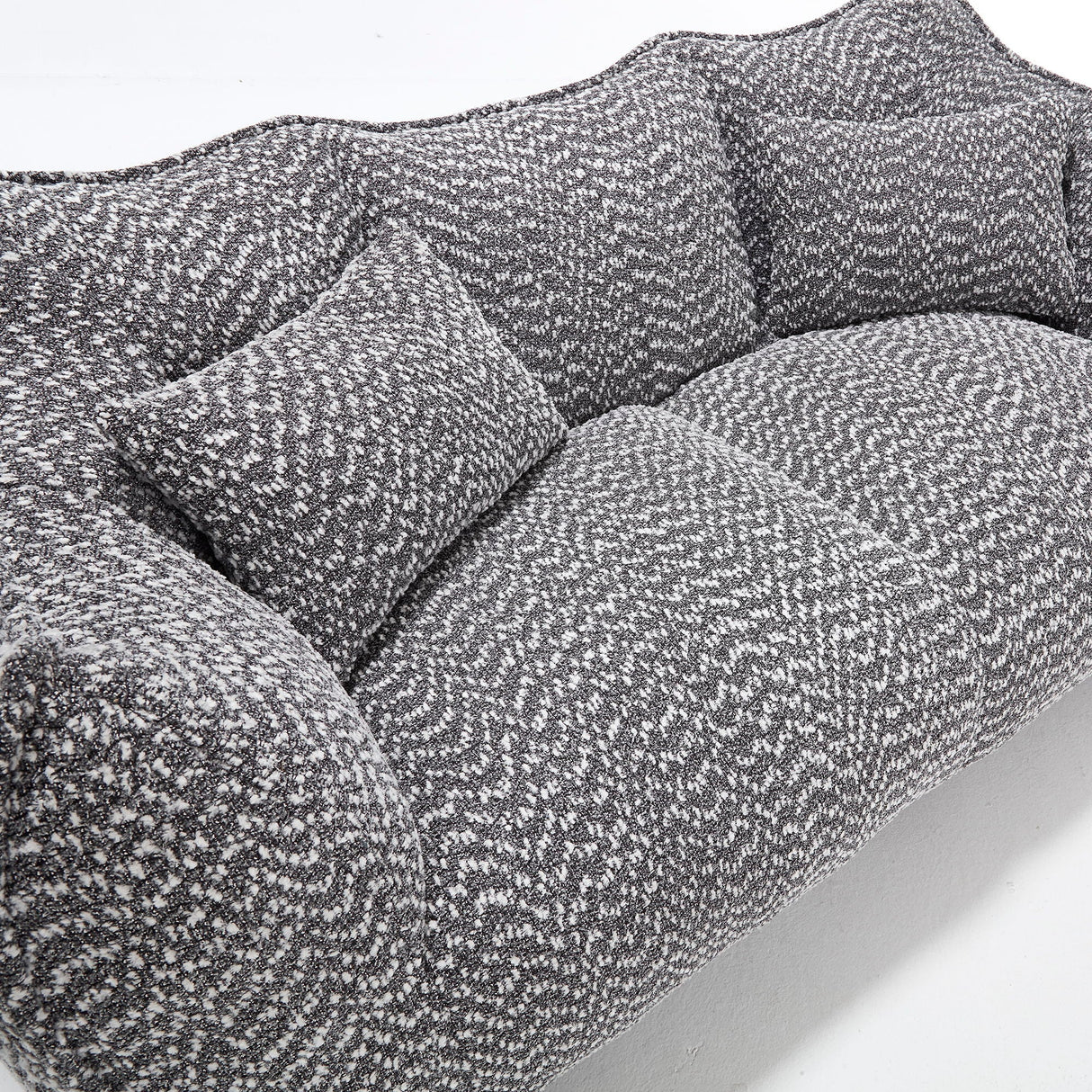 Comfortable Dual Beanbag Chair With High Resilience Foam Core For 2 People