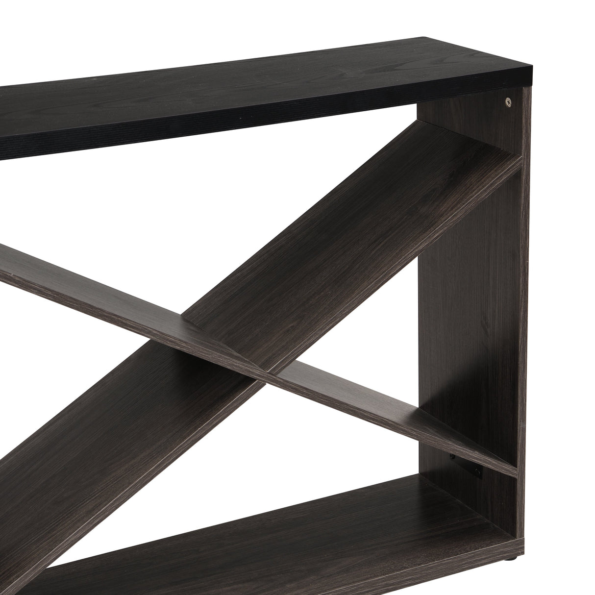Modern X-Frame Console Table – Elegant Entryway and Office Storage