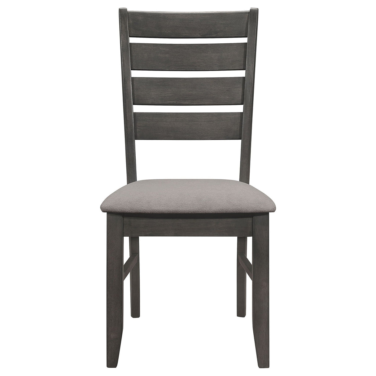 Padded Seat Side Chairs With Tapered Slats (Set of 2)