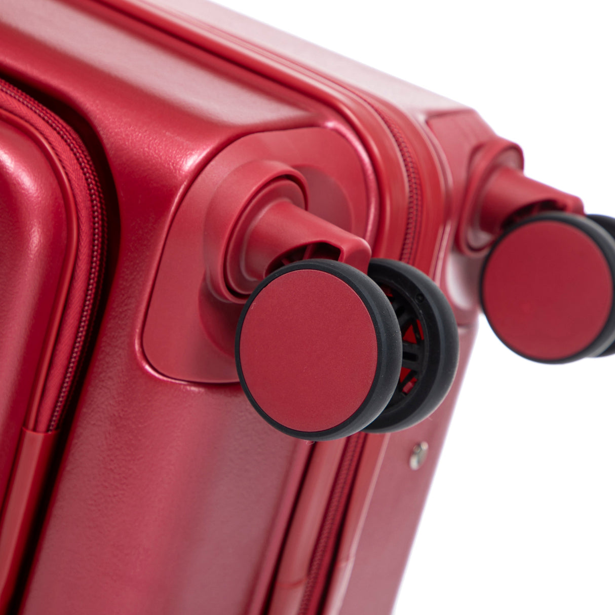 14'/20' 2-Piece ABS Spinner Wheel Luggage Set with Combination Lock and Front Opening Design