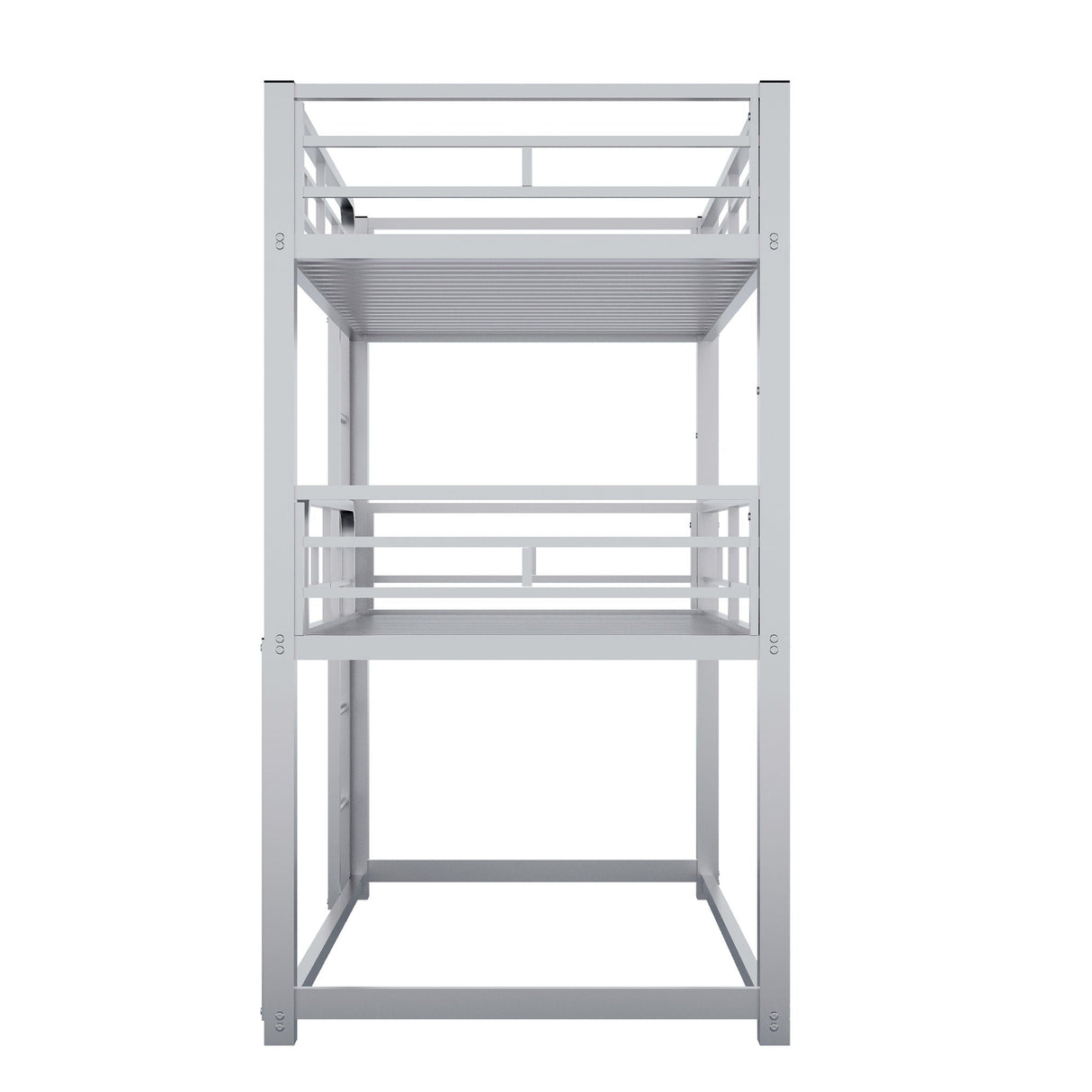 Triple Bunk Bed With Sturdy Construction And Space Saving Design