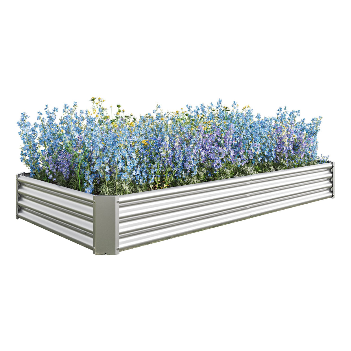 Raised Garden Bed Kit - Metal Raised Bed Garden 7.6x3.7x0.98ft