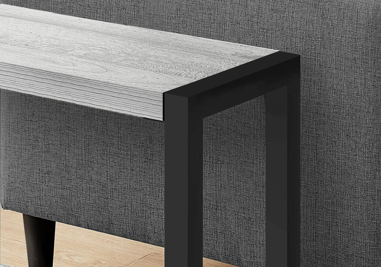 Accent Side Table, Narrow, Small, 2 Tier, Contemporary and Modern