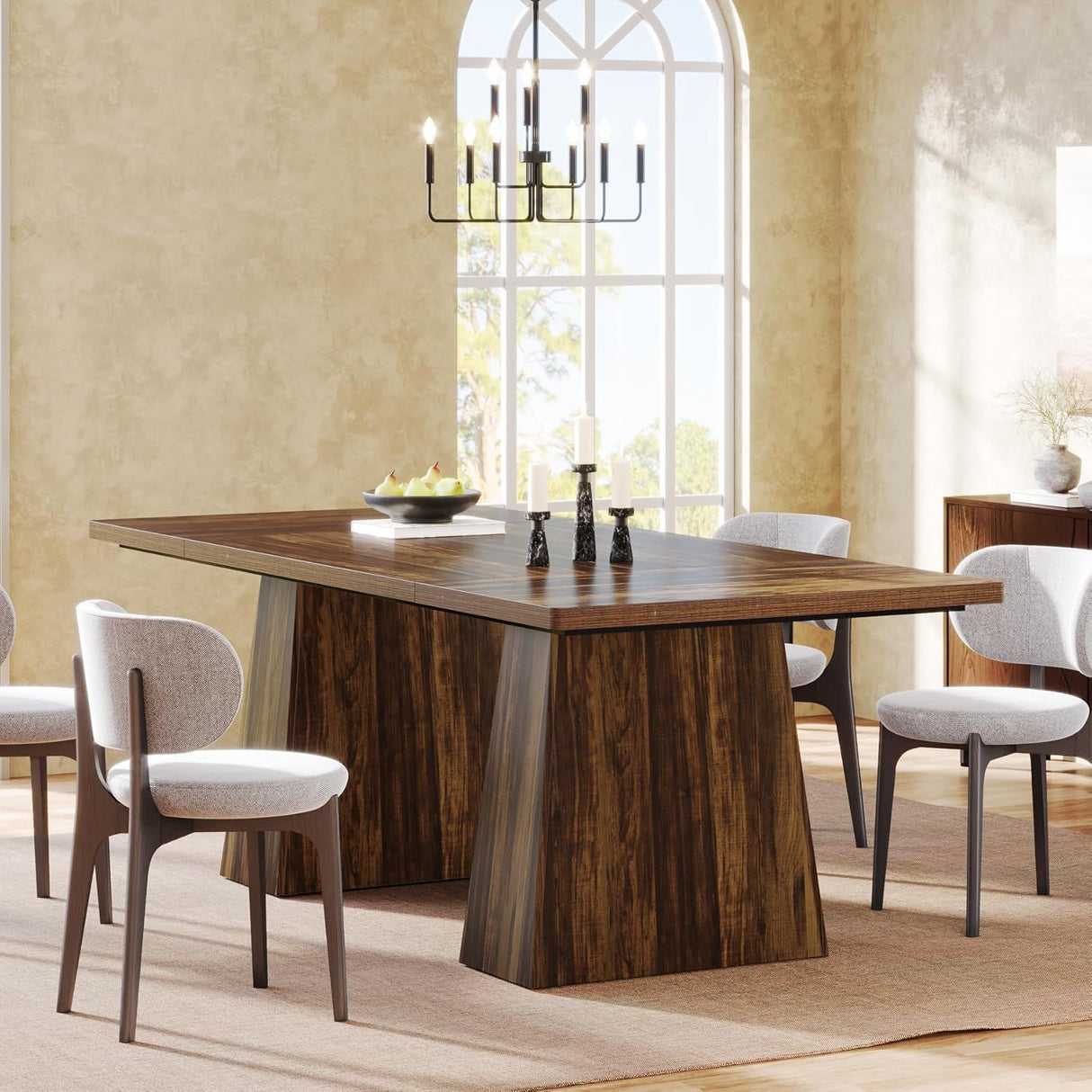 Executive Desk, Workstation With Double Pedestal For Home Office