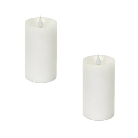 Simplux-Designer-LED-Candle-with-Moving-Flame-and-Remote-(Set-of-2)-Candles