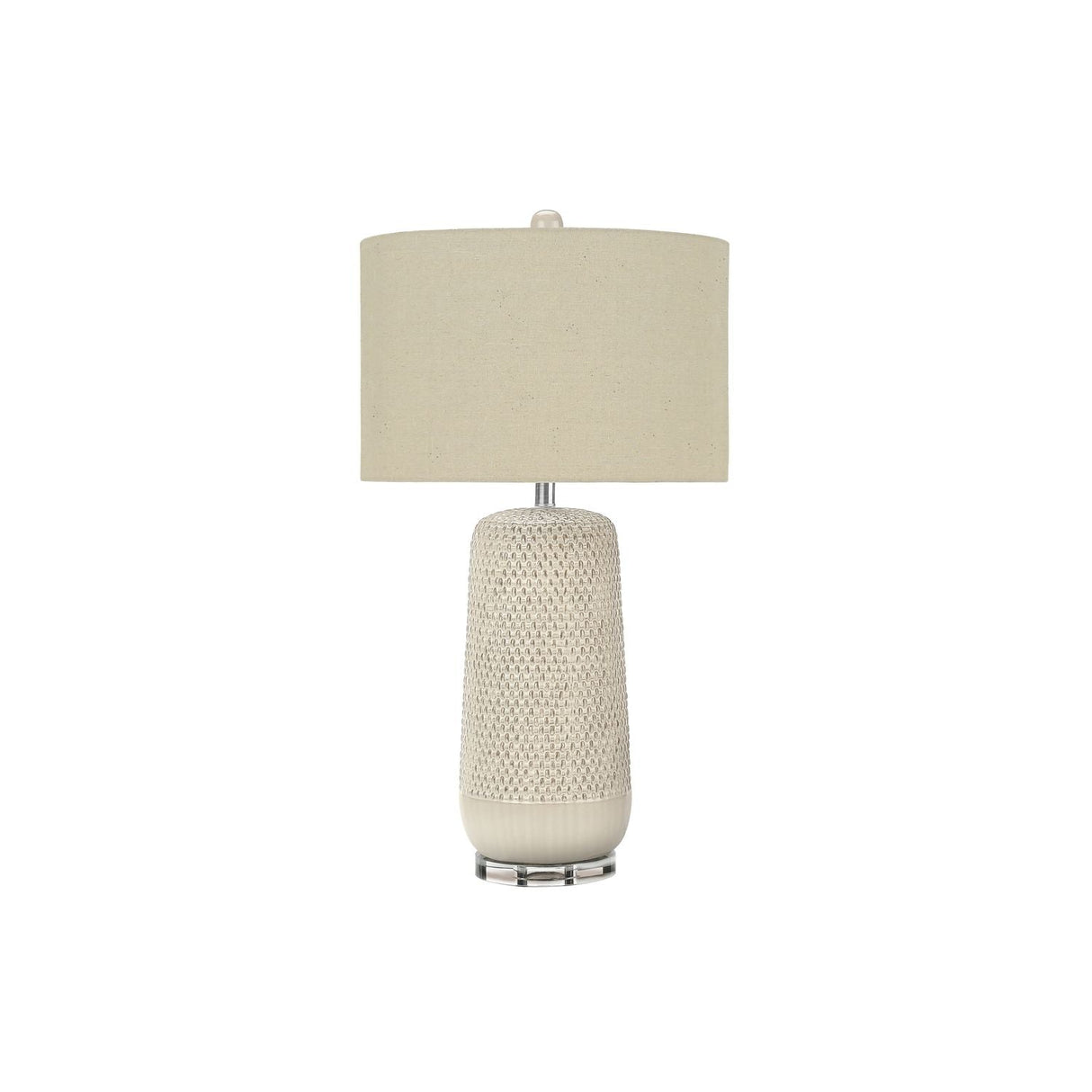 Contemporary Lighting, Table Lamp, Ceramic, Resin - Cream