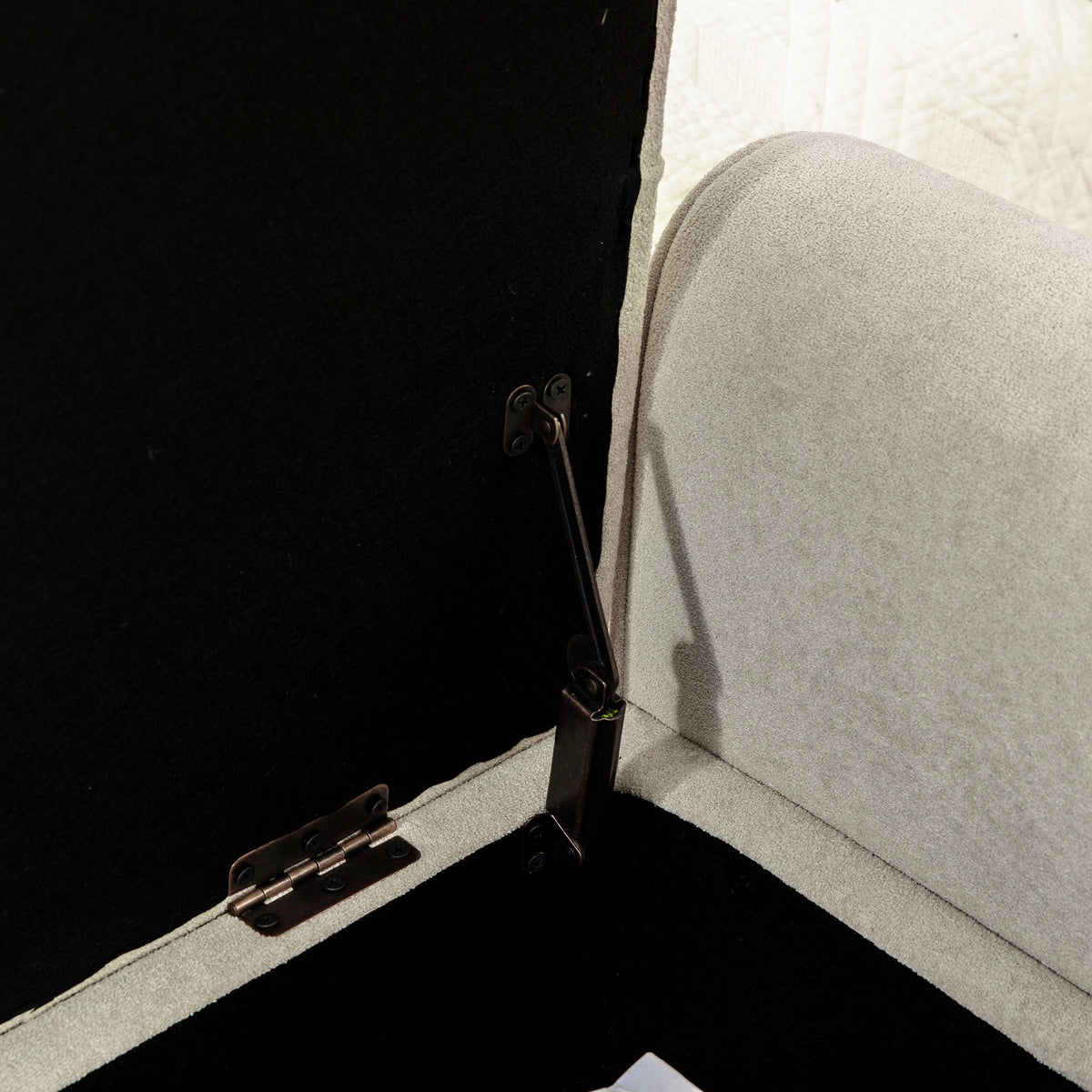 65.75" Wide Modern Upholstered Storage Bench