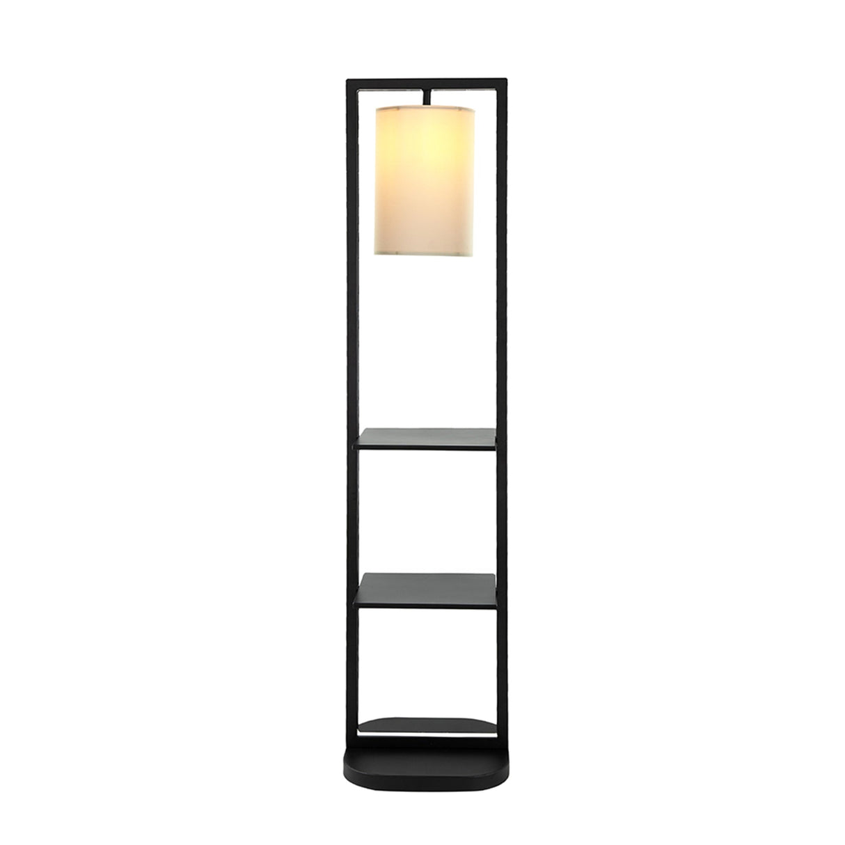 Two Tiered Vertical Shelving Stand with Light