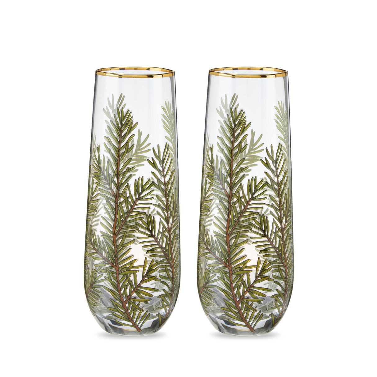 Woodland-Stemless-Champagne-Flute-Set-by-Twine®-Champagne-Glasses