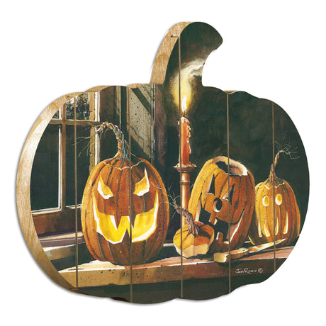 'The-Carving-Table'-By-Artisan-John-Rossini-Printed-on-Wooden-Pumpkin-Wall-Art-