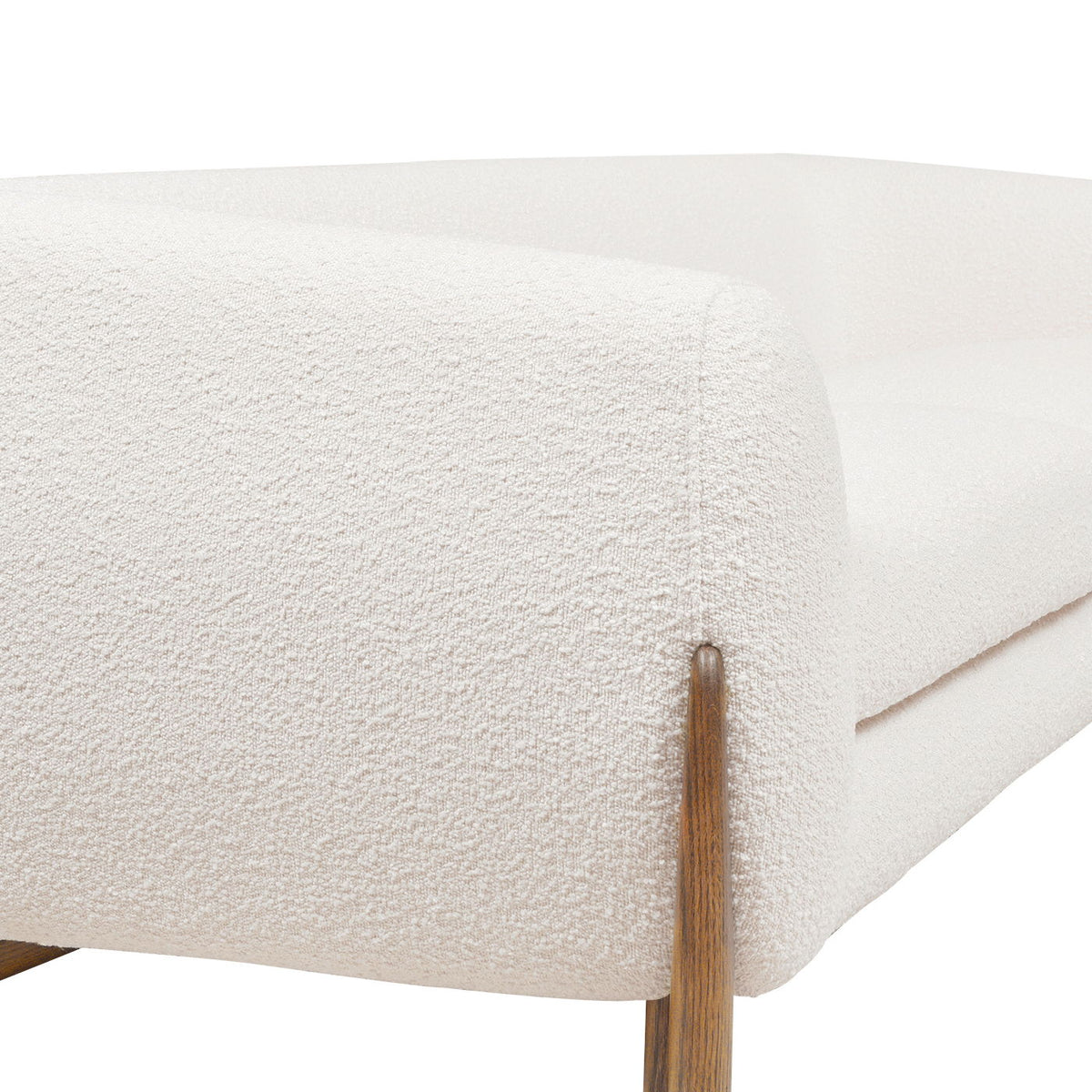 Alpine Luxurious Upholstery Sherpa Sofa with Removable Cushions - Available in White, Black, or Dark Green