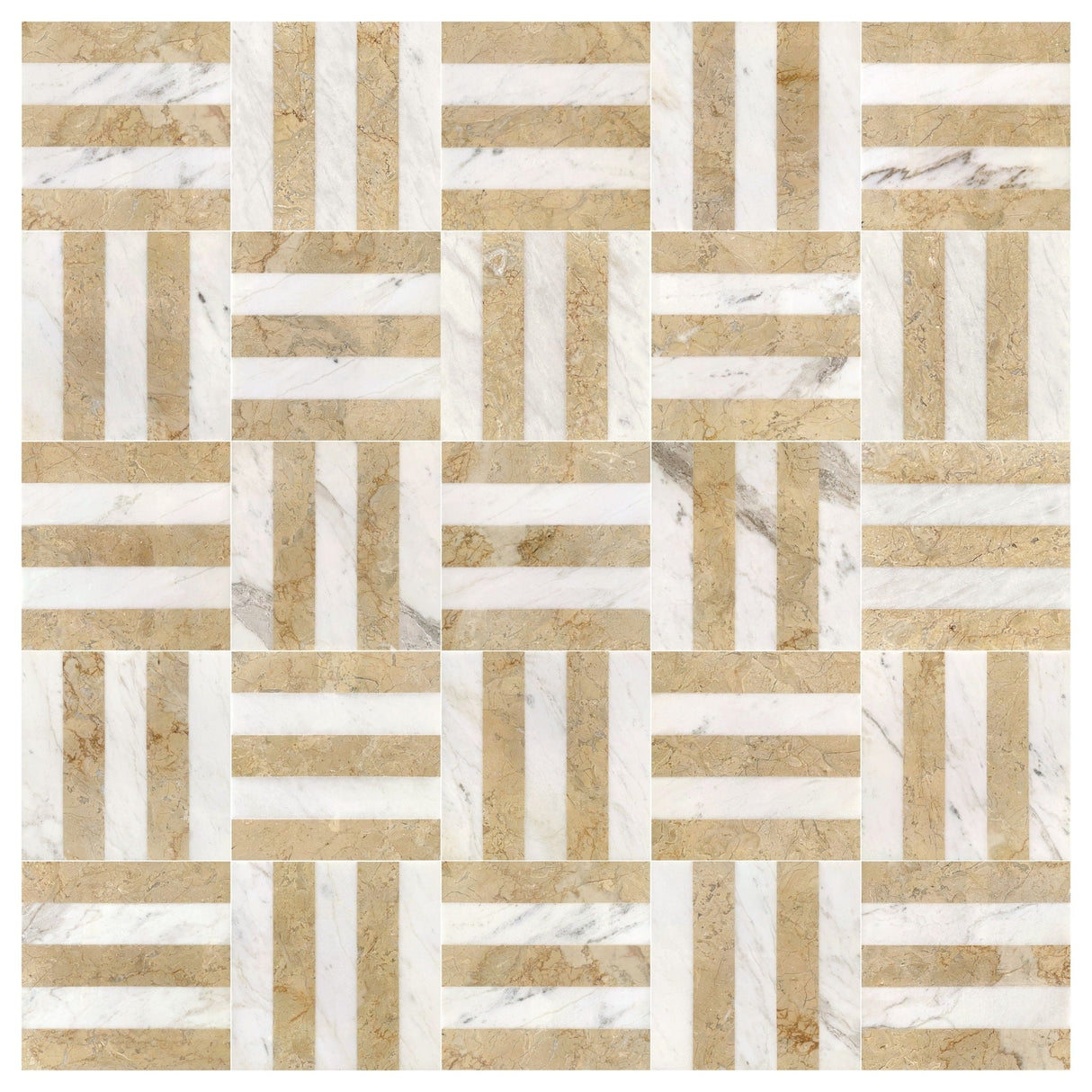 Elegant Waterjet Polished Marble Tile For Floor And Wall