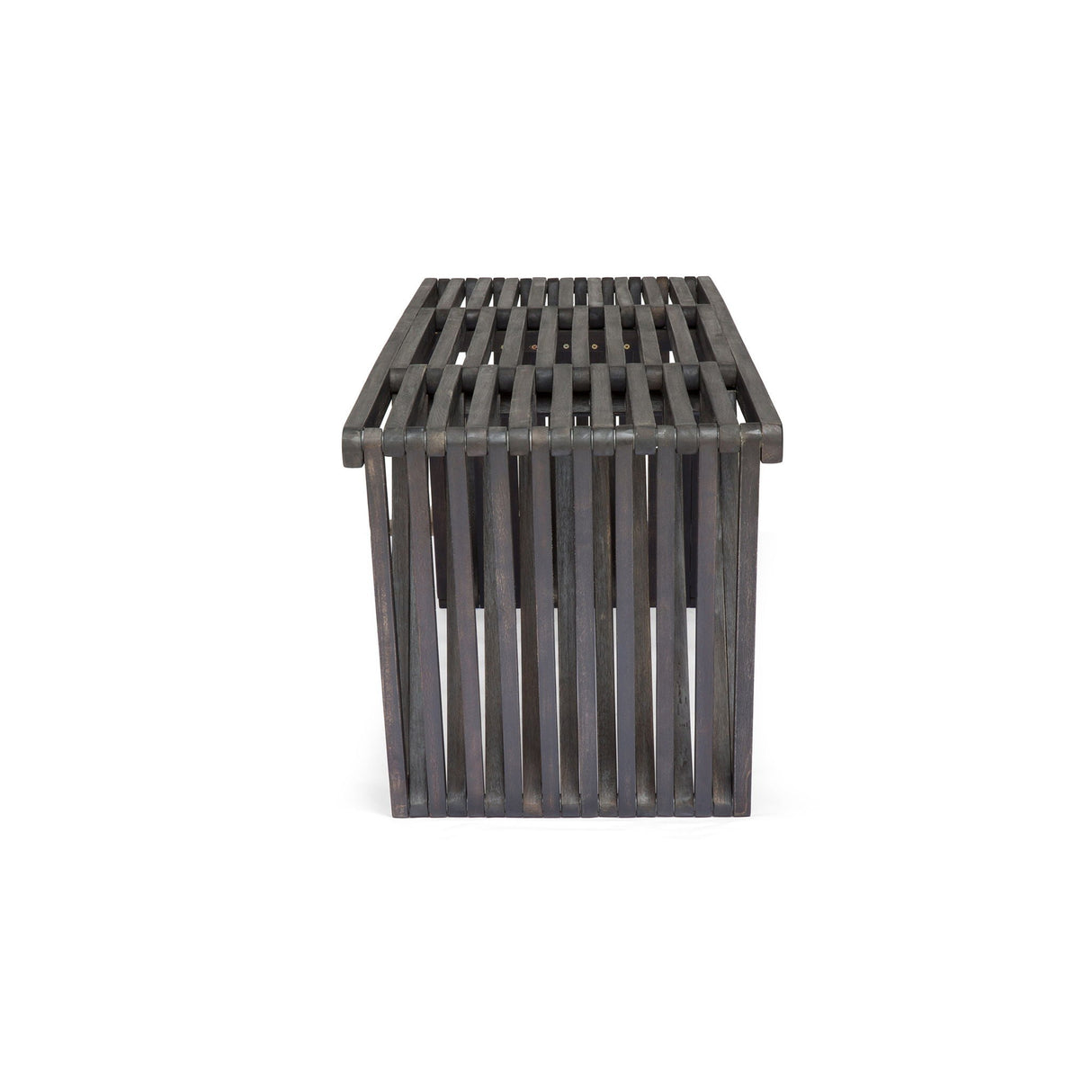 Gloaming - Outdoor Bench With Slat Design And Triangular Base