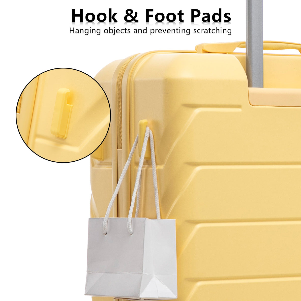 Set 3PCs 20'/24'/28' ABS Spinner Wheel Luggage - Yellow