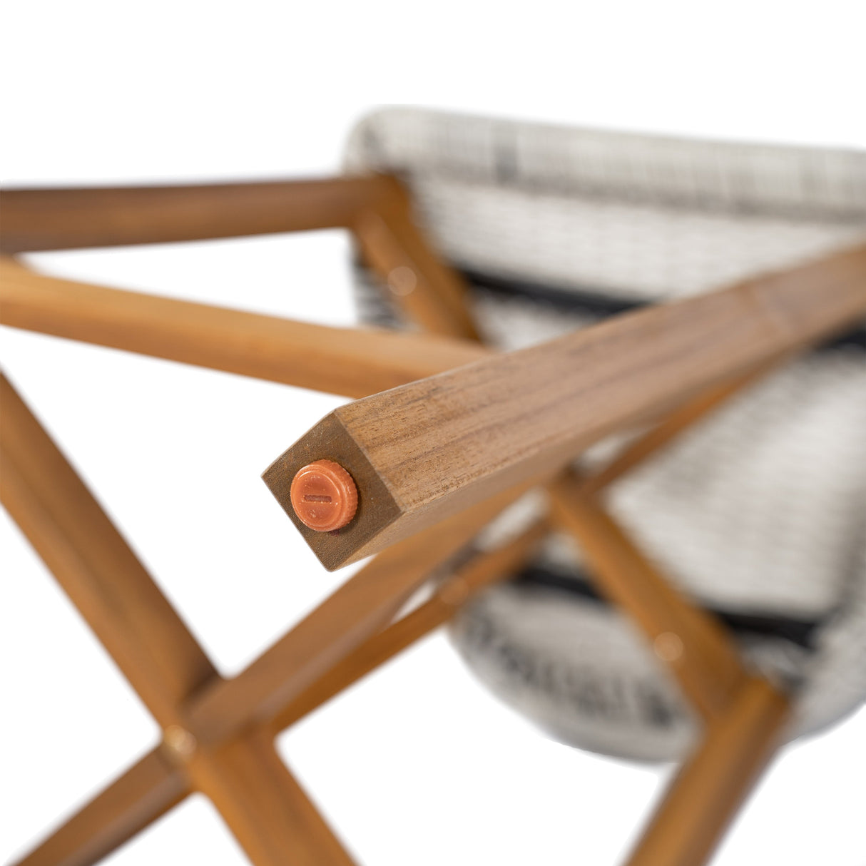 Lymington Outdoor Bar Stool Set of 2, Teak Finished Wood with Light Grey Wicker