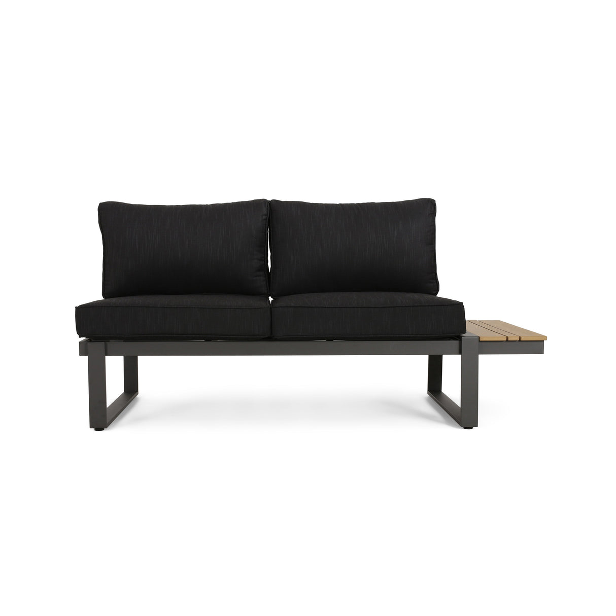 Sterling V-Shaped Outdoor Aluminum 5 Seater Sofa Set with Cushions