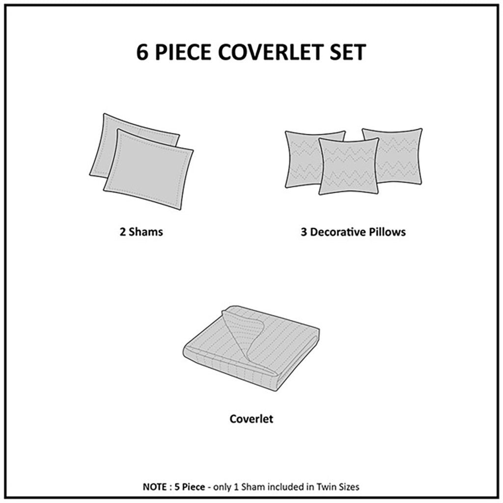 Aqua Cotton Sateen Quilt Set with Throw Pillows - King/Cal King