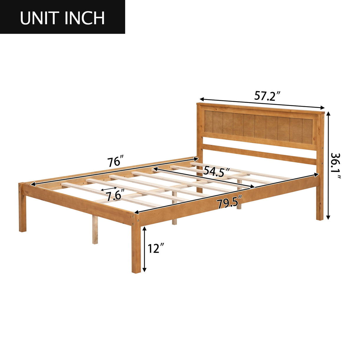 Platform Bed Frame With Headboard