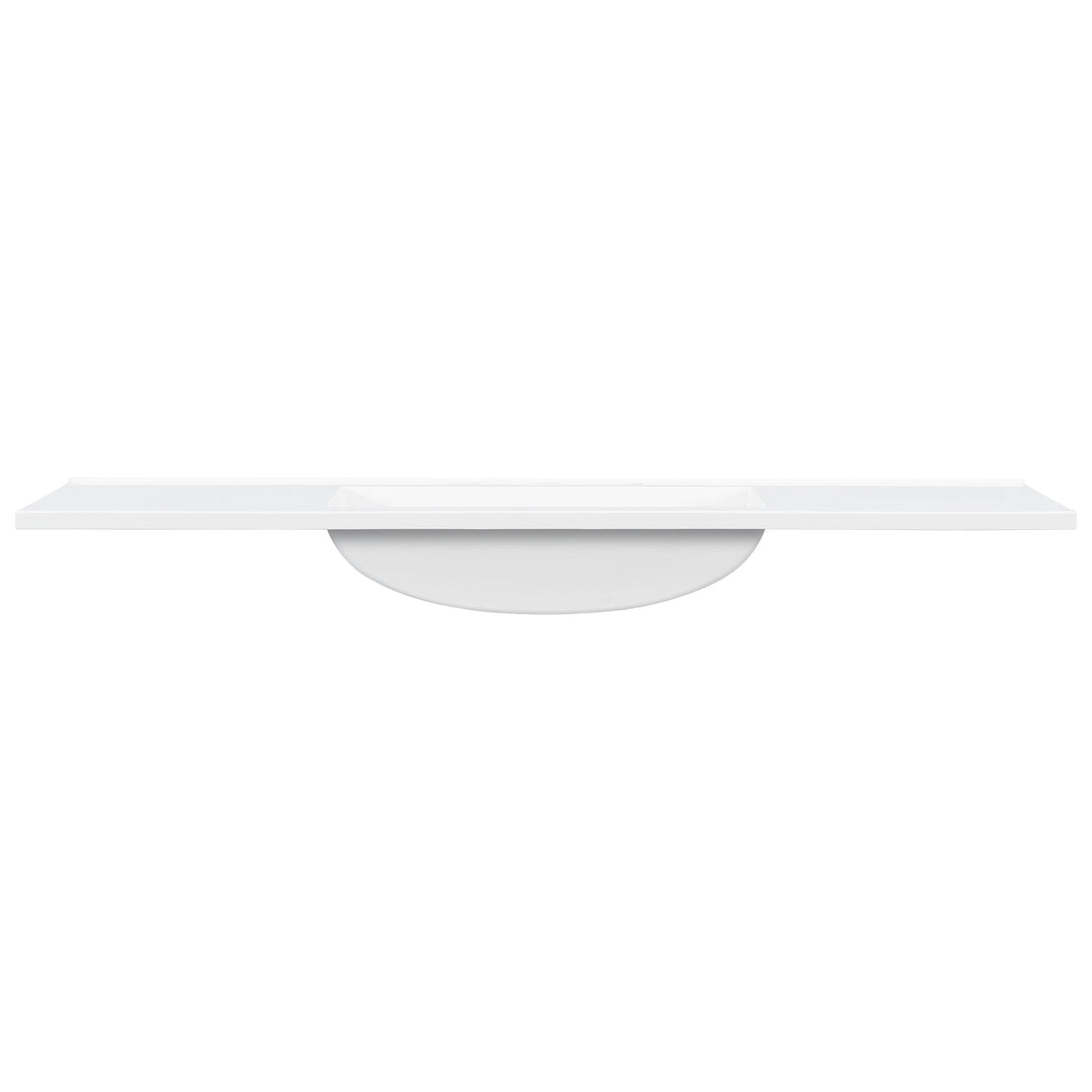 48" Composite Bathroom Vanity Top with Integrated Basin