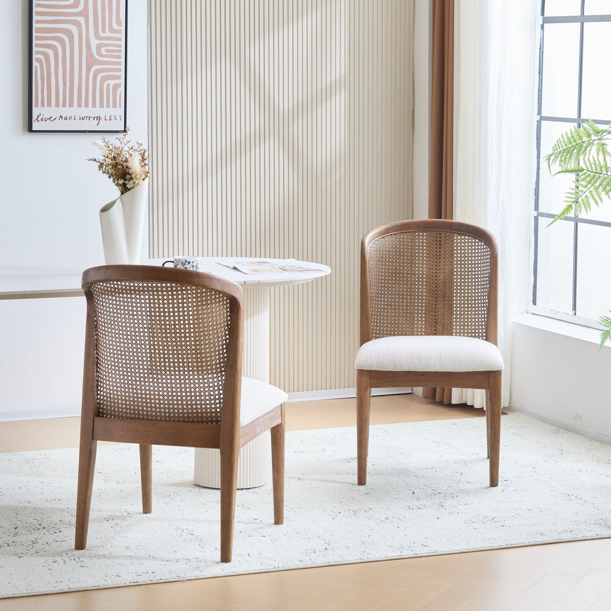 Cane Side Chair, Set of 2