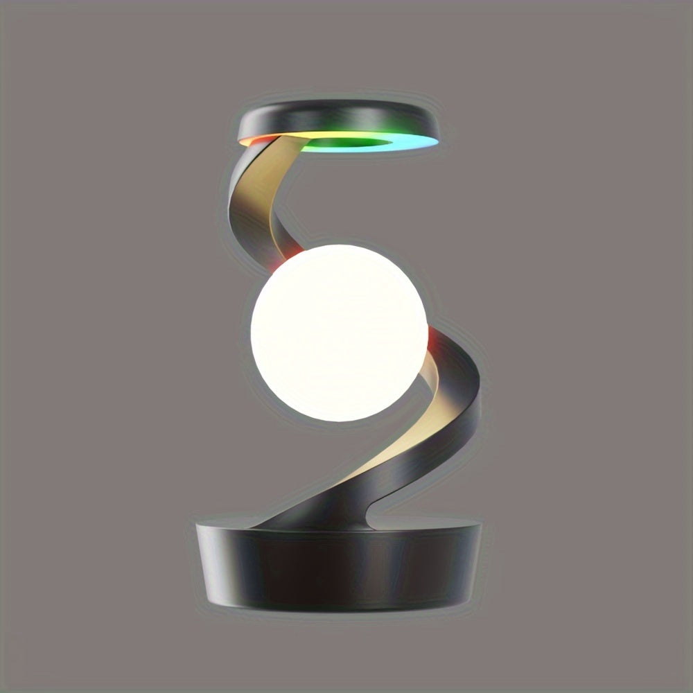 Wireless Charging RGB Lamp – Floating LED Desk Light for Bedside & Home Decor