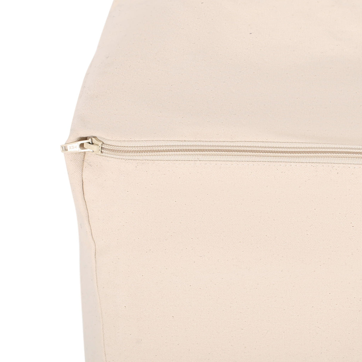 Kiki Rectangular Pouf Ottoman Floor Cushion Natural Black